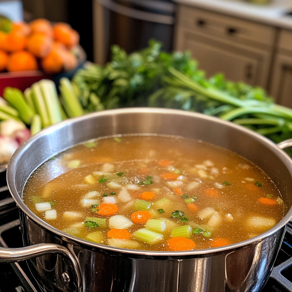 Homemade bone broth recipe