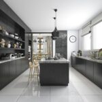 Building Your Dream Home: A Mix of Wisdom and Witty Mishaps 16 3d rendering nice contemporary style black kitchen
