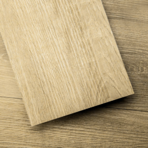 Art3d peel and stick reclaimed wood planks installed on a DIY accent wall in a modern farmhouse style room.