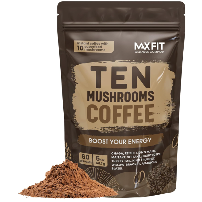 5 Mushroom Coffees That Transform Your Morning Routine 3 mushroom coffee blend by MaxFit