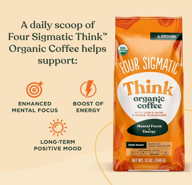 5 Mushroom Coffees That Transform Your Morning Routine 10 Four Sigmatic Focus Mushroom Coffee supports Focus and Immune Support
