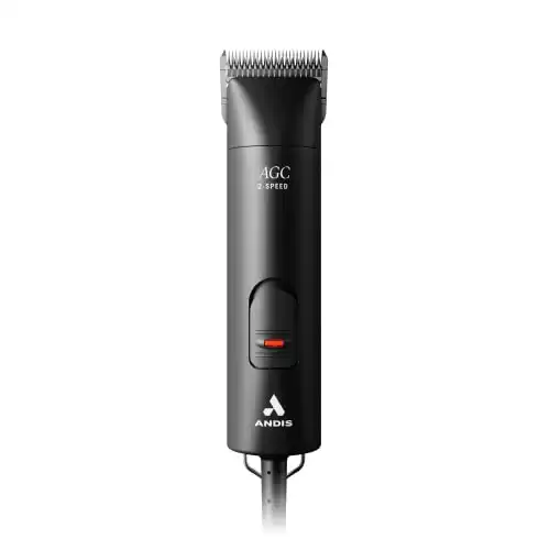 Andis 24675 UltraEdge 2-Speed Detachable Blade Clipper Runs Cool & Quiet, Designed with Two-Speed Rotary Motor & Shatter-Proof Housing - For All Coats & Breeds - 120 Volts, Black