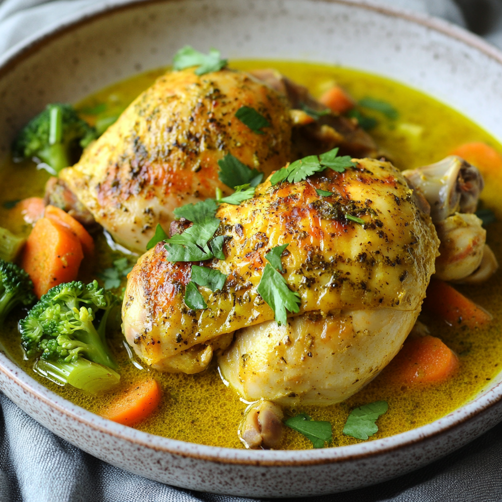 Revolutionize Your Diet: 28-Day Anti-Inflammatory Recipe Guide 18 Slow-Cooked Turmeric Chicken