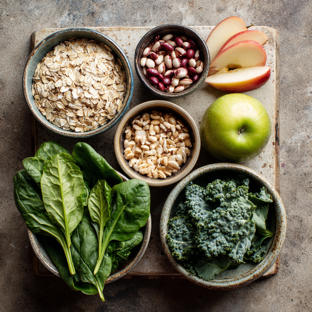 Fiber-rich foods for digestive health and regularity.