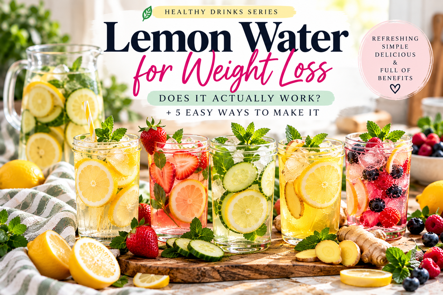 Lemon Water for Weight Loss: 5 Easy Recipes