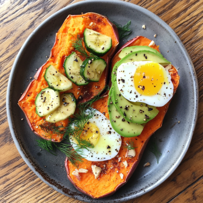 Sweet Potato Toast with Toppings